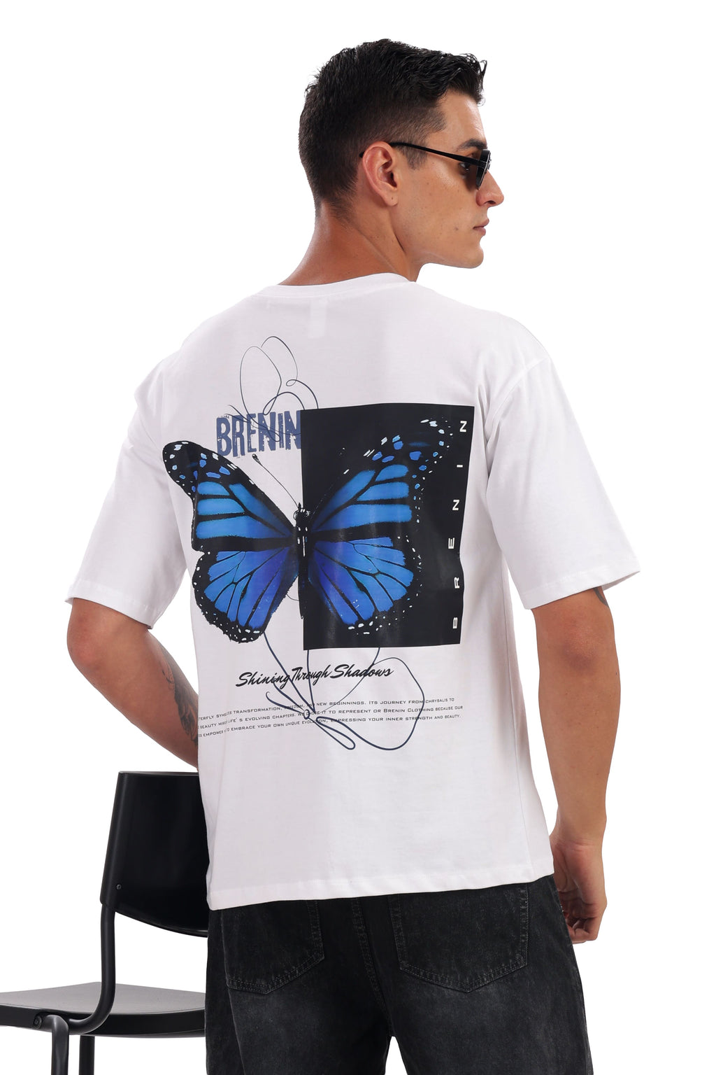 Edge White Oversized Tee