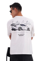 White Torque Oversized Tee