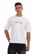 White Torque Oversized Tee