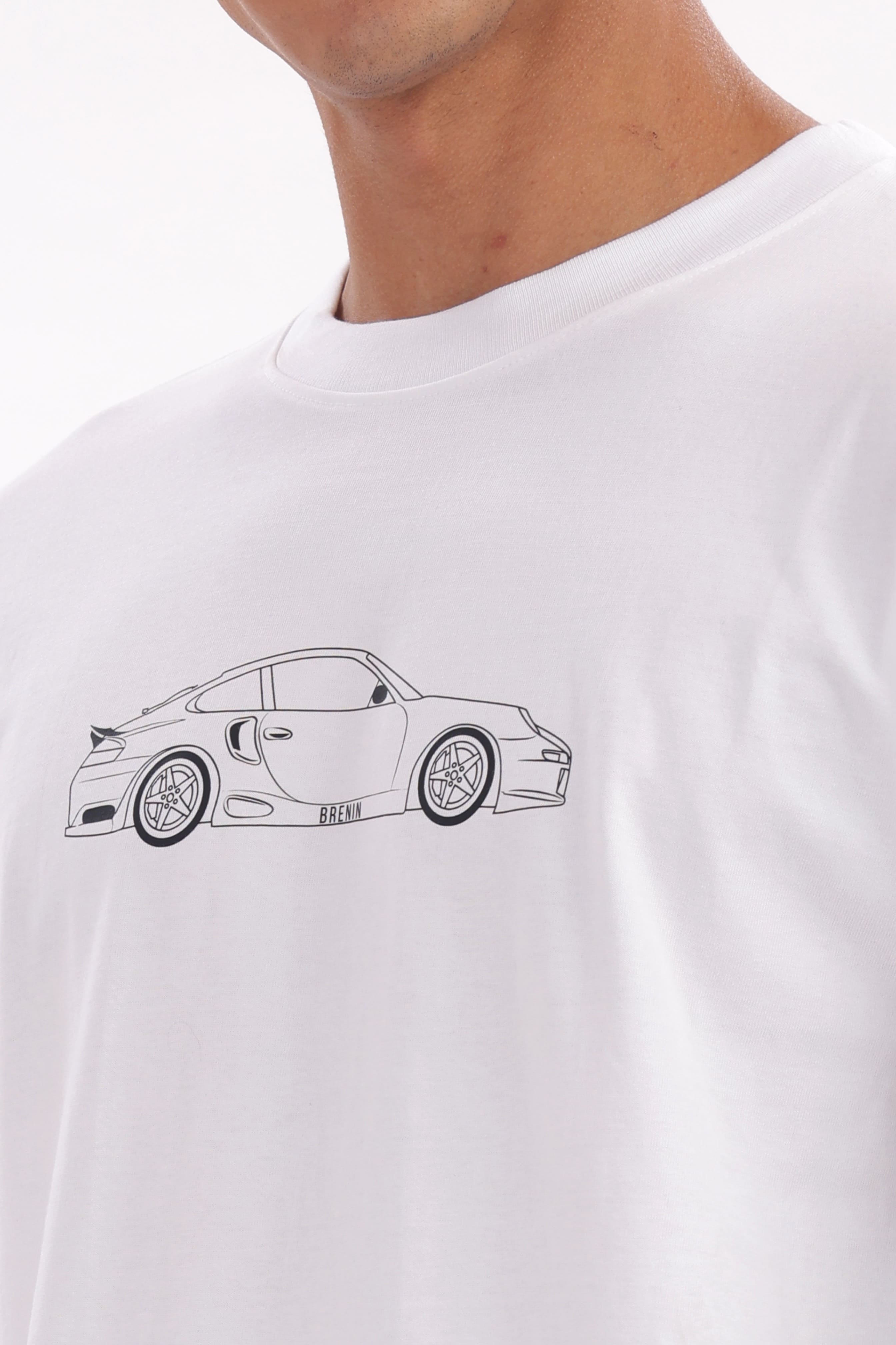 White Torque Oversized Tee